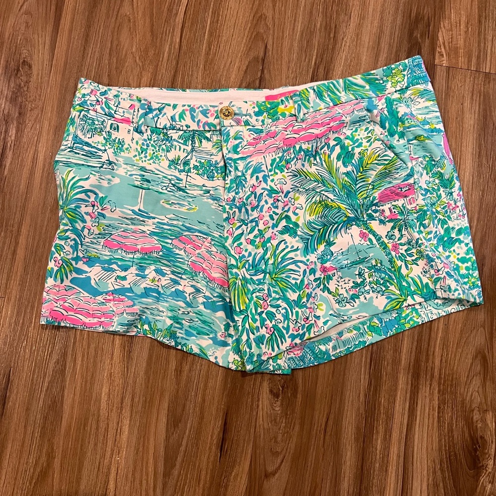 Lilly Pulitzer Callahan Shorts Sunshine City Size 16